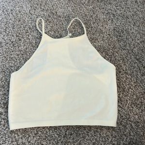 Dicks sporting goods yellow workout bra/copped tank, size S women’s